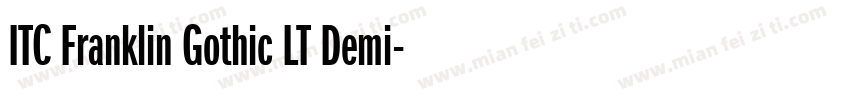 ITC Franklin Gothic LT Demi字体转换